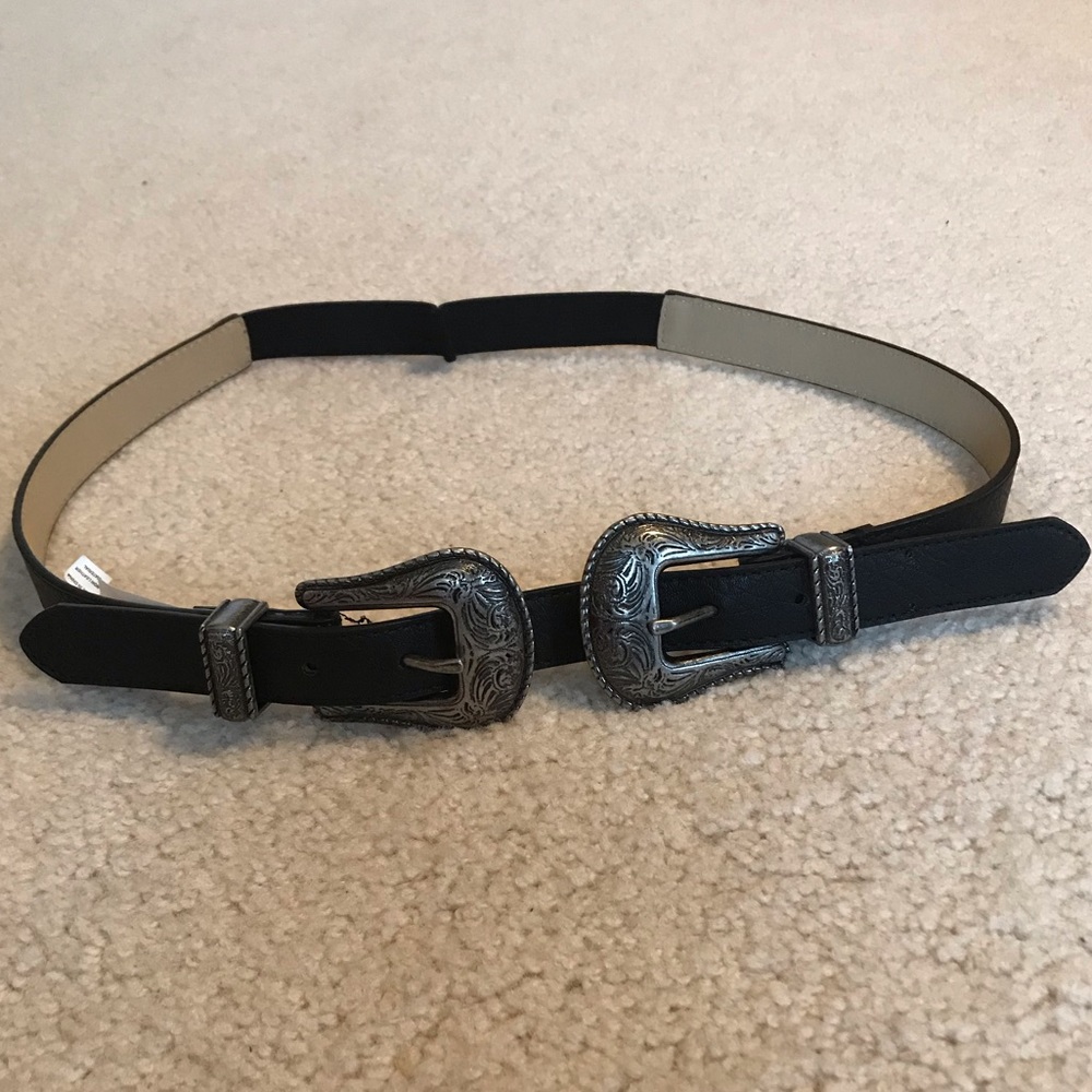 Western Double Buckle Belt